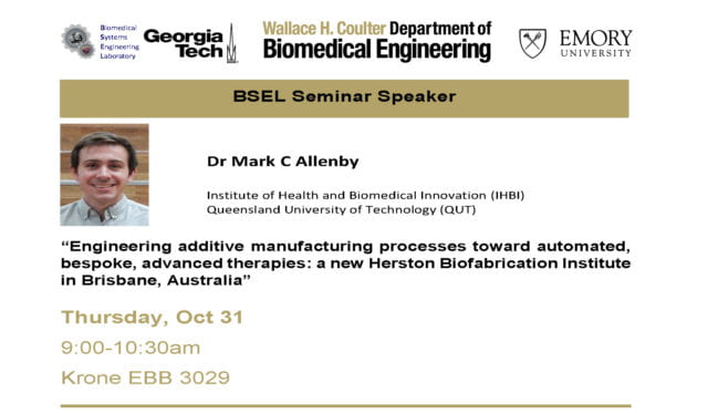 Seminar Speaker: Dr. Mark Allenby